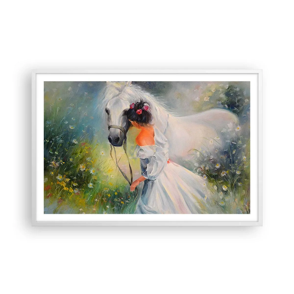 Plagát v bielom ráme - Ako z krásneho sna - 91x61 cm