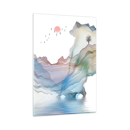 Obraz na skle - Ku krištáľovým horám - 80x120 cm