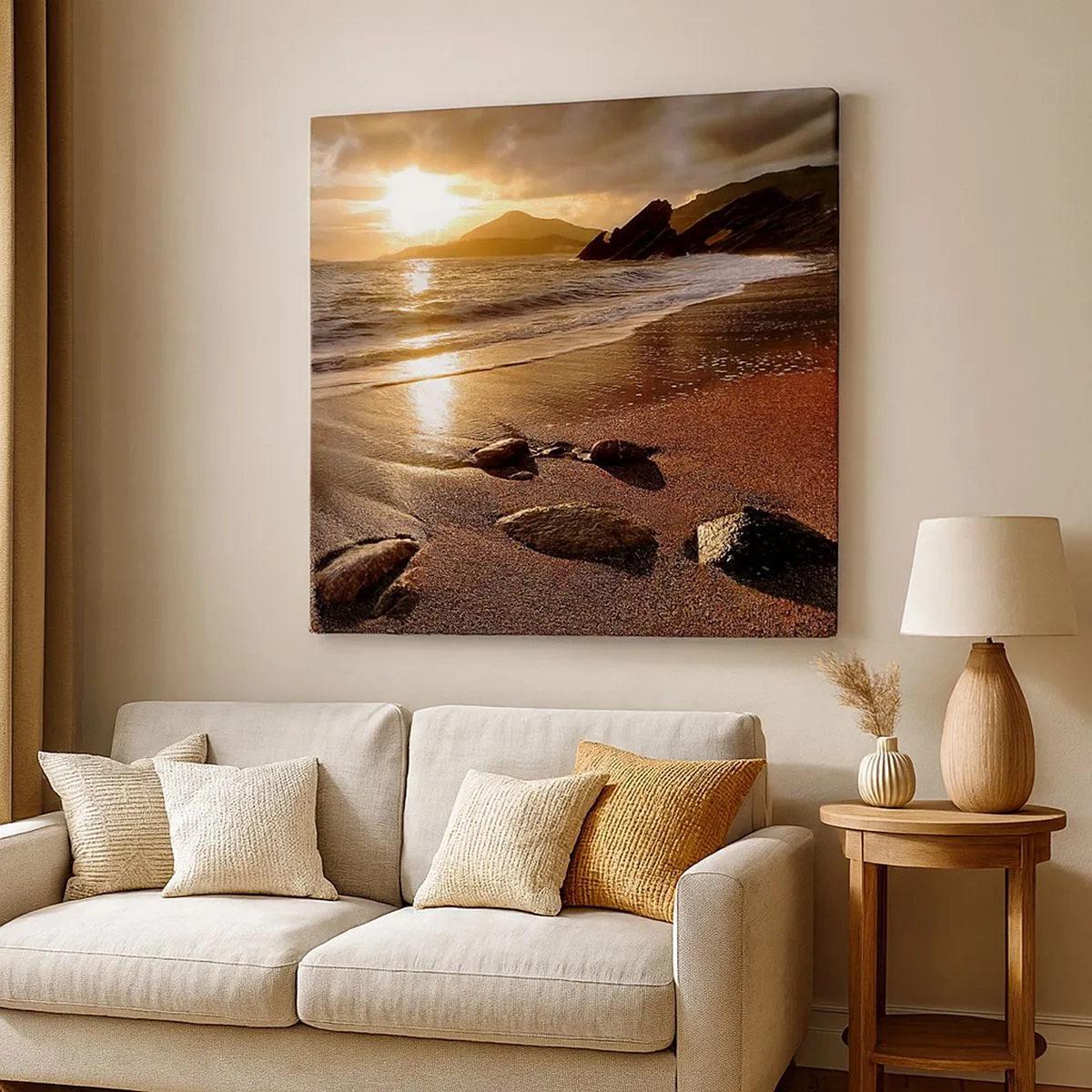 Obraz na plátne - Choď za slnkom k výšinám - 30x30 cm