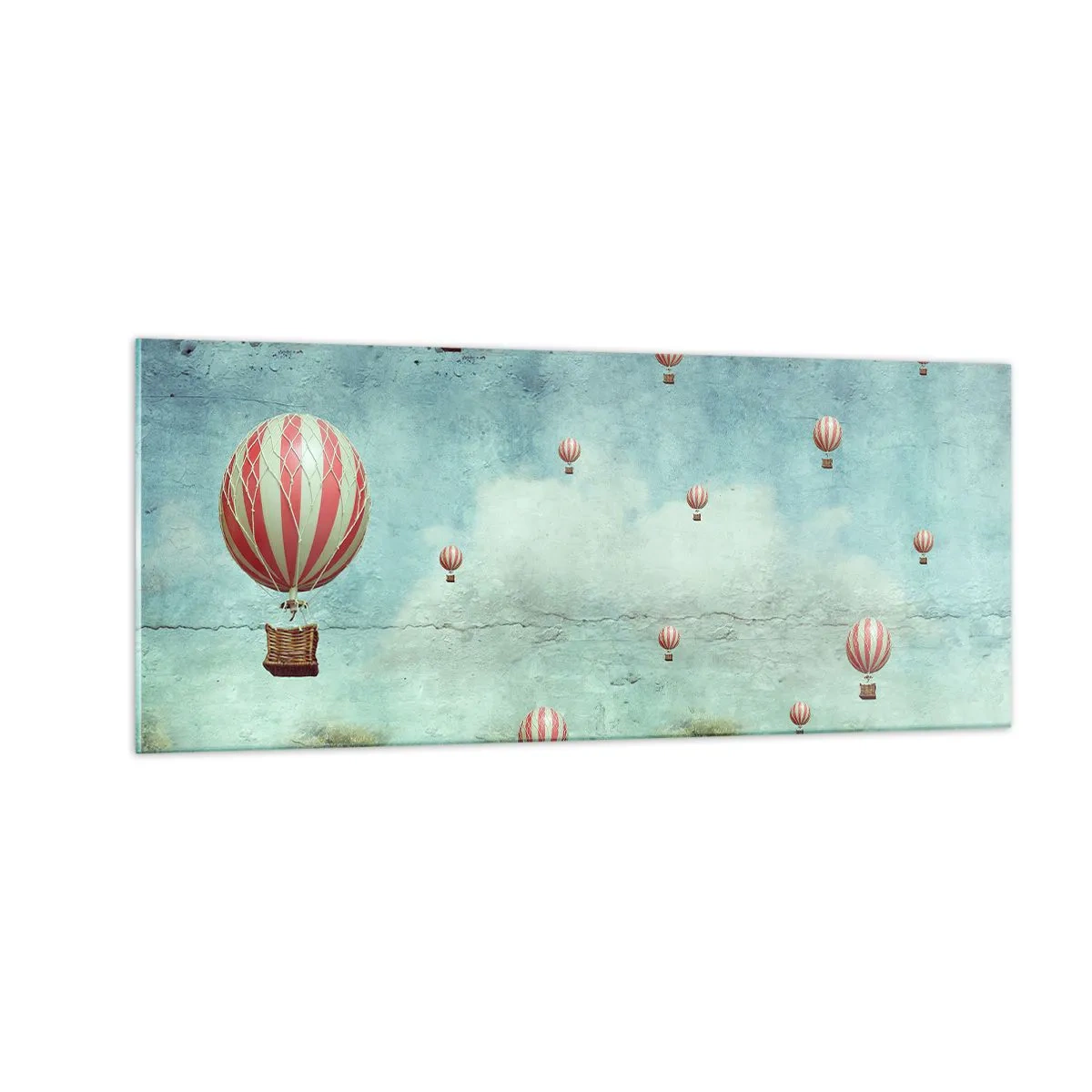 Obraz na skle - Oslobodení od zhonu života - 100x40 cm