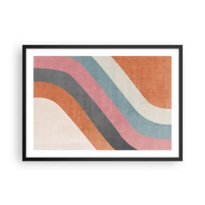 Plagát v čiernom ráme - Diagonálna kompozícia – pohyb - 70x50 cm