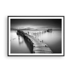Plagát v čiernom ráme - Pokoj zabudnutého brehu - 100x70 cm