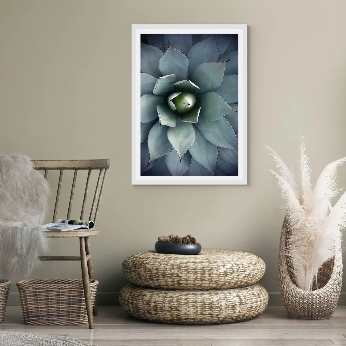 Plagát v bielom ráme - Zvádza a varuje - 70x100 cm