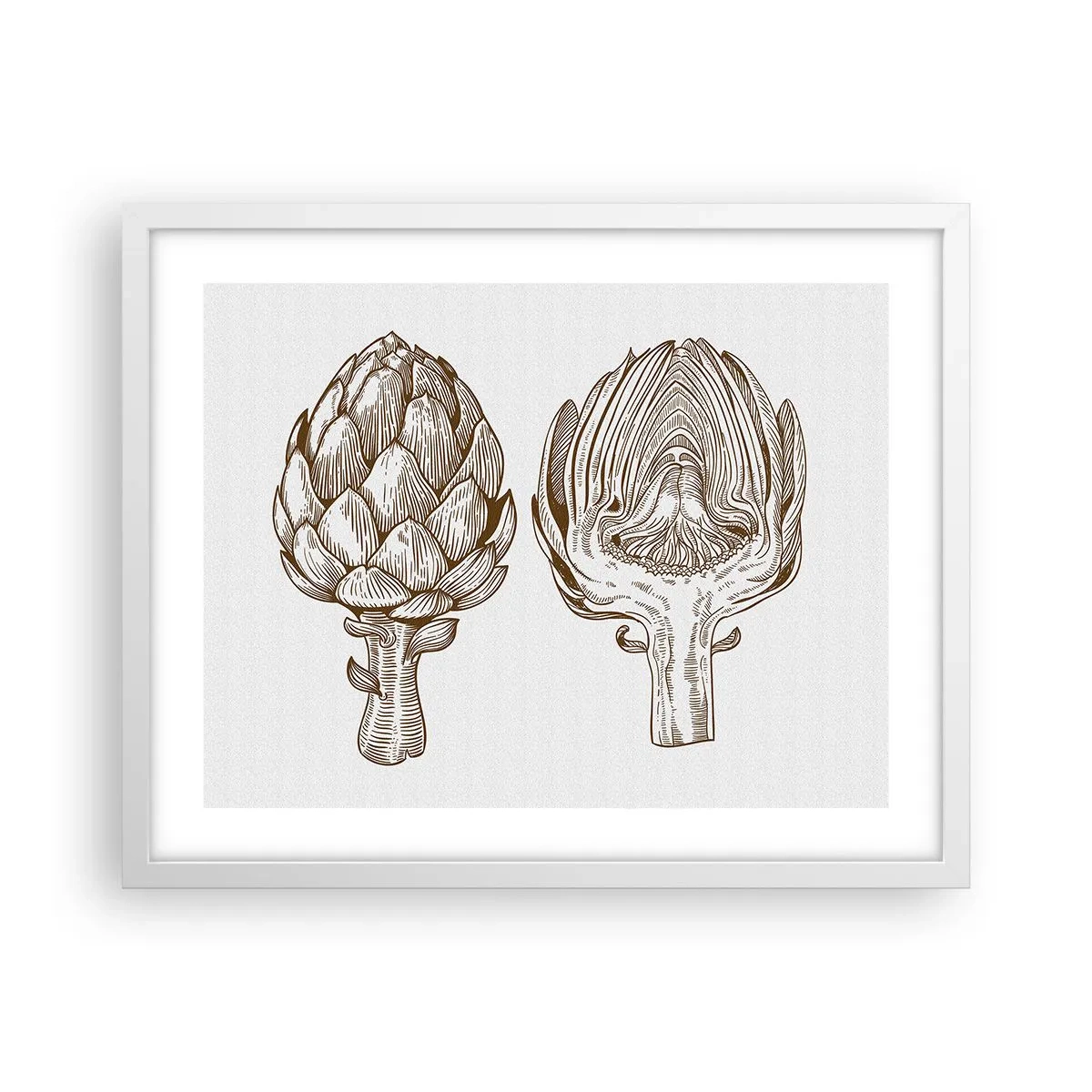 Plagát v bielom ráme - Hodiny anatómie - 50x40 cm