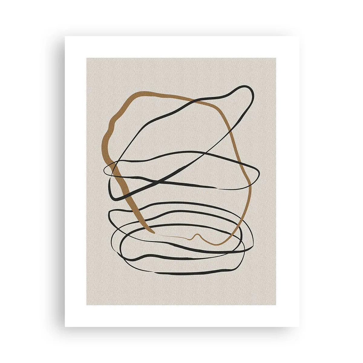 Plagát - Kompozícia – tanec v slučke - 40x50 cm