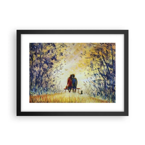 Plagát v čiernom ráme - Magický okamih - 40x30 cm