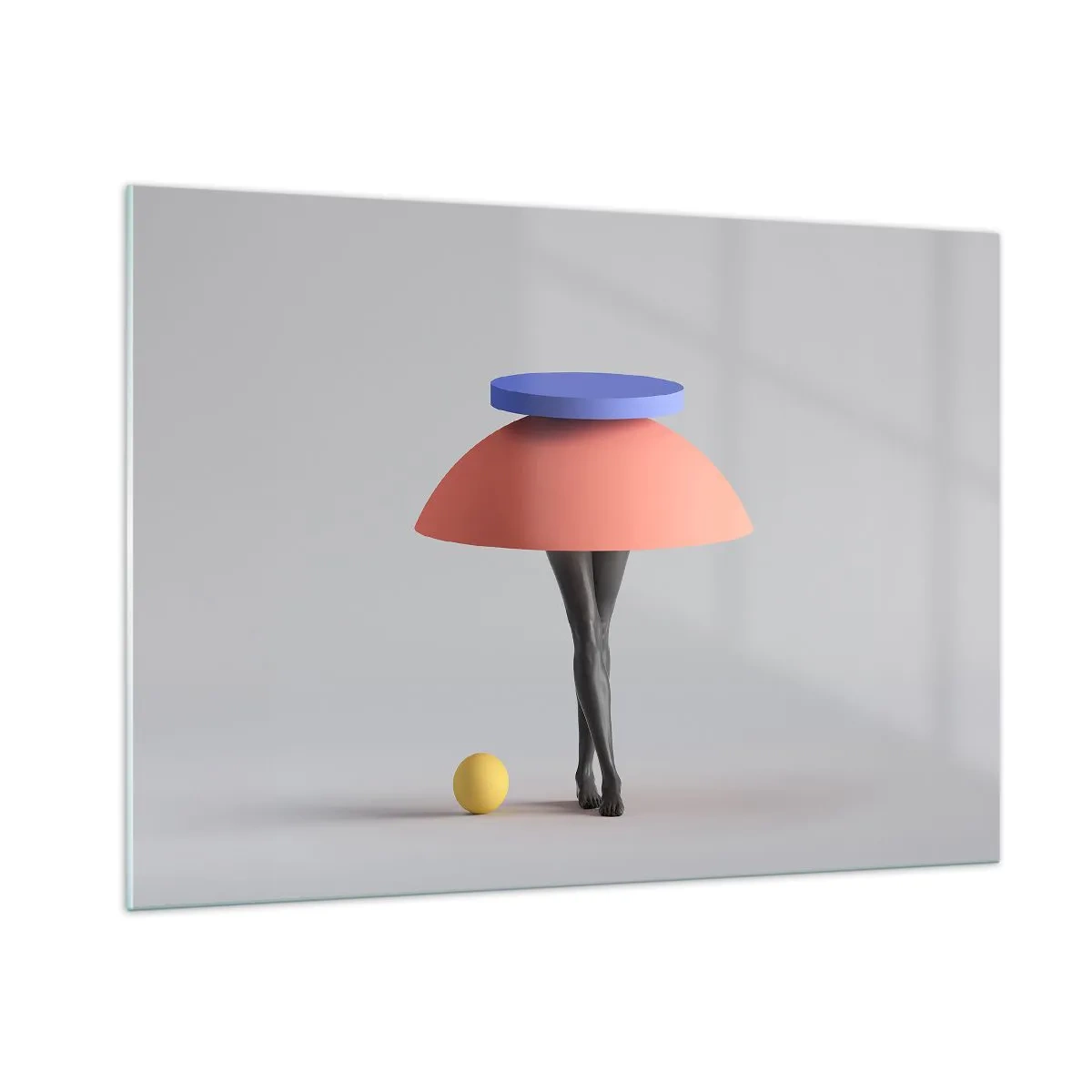 Obraz na skle - Surrealistická kompozícia - 100x70 cm