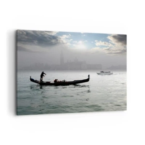 Obraz na plátne - Rozprávkové mesto z vody a hmly - 100x70 cm