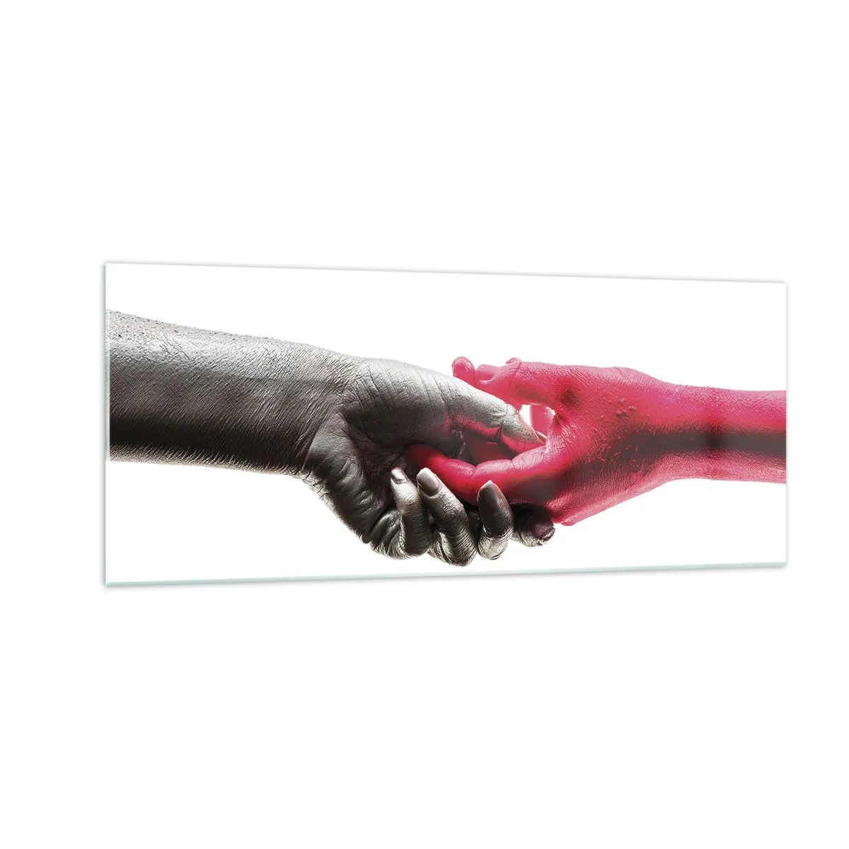 Obraz na skle - Spolu aj keď sme odlišní - 100x40 cm