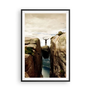 Plagát v čiernom ráme - Ako sa cítim?! - 61x91 cm