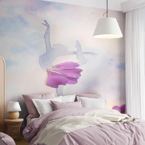 Fototapeta Premium Canvas - Jemná ako kvetina - Abstrakcia, Balerína, Tancujte - 200x140 cm