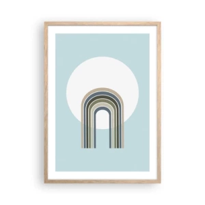 Plagát v ráme zo svetlého duba - Neodolateľná príťažlivosť - 50x70 cm