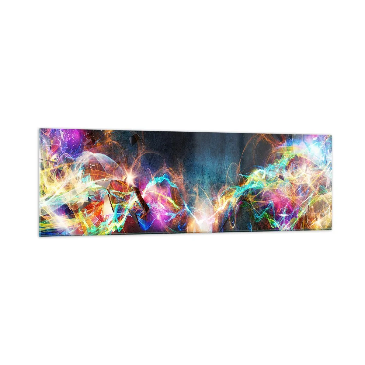 Obraz na skle - Radostne proti tme - 160x50 cm