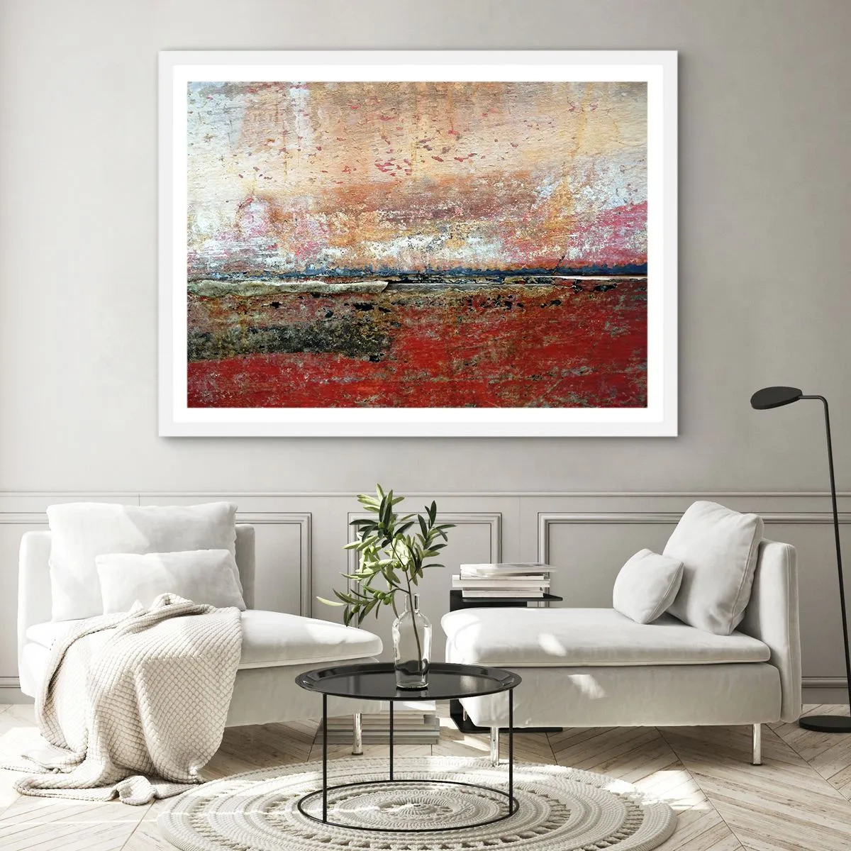 Plagát v bielom ráme - Možno je to more - 70x50 cm