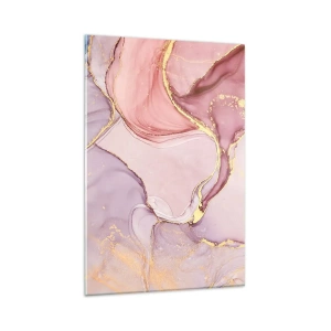 Obraz na skle - Maznanie farieb - 80x120 cm