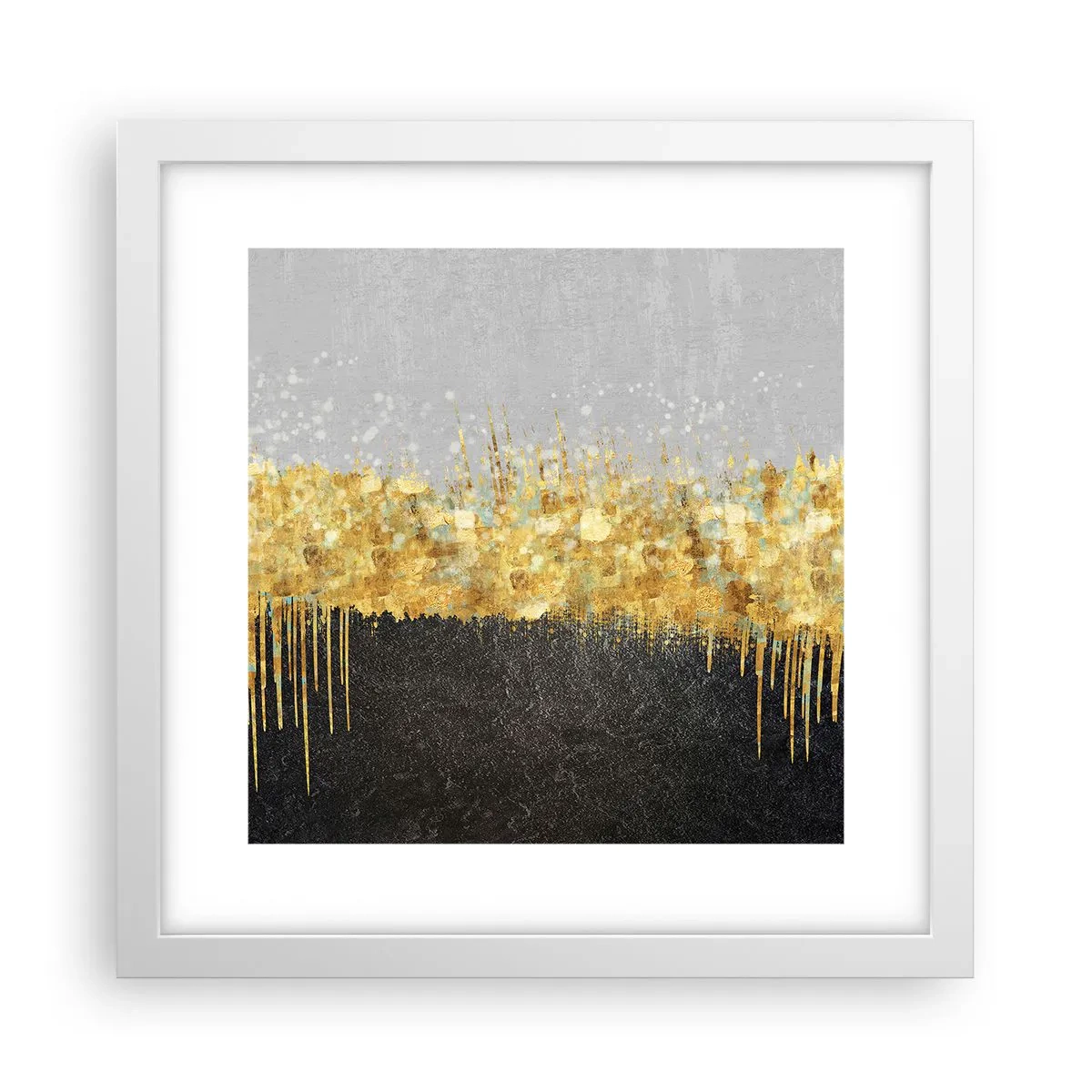 Plagát v bielom ráme - Dovnútra a nahor - 30x30 cm