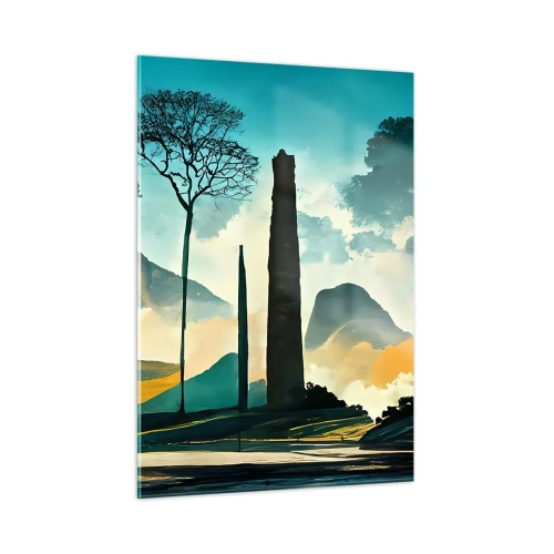 Obraz na skle - Vyššie a vyššie - 50x70 cm