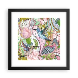 Plagát v čiernom ráme - Zamotané do lián - 30x30 cm