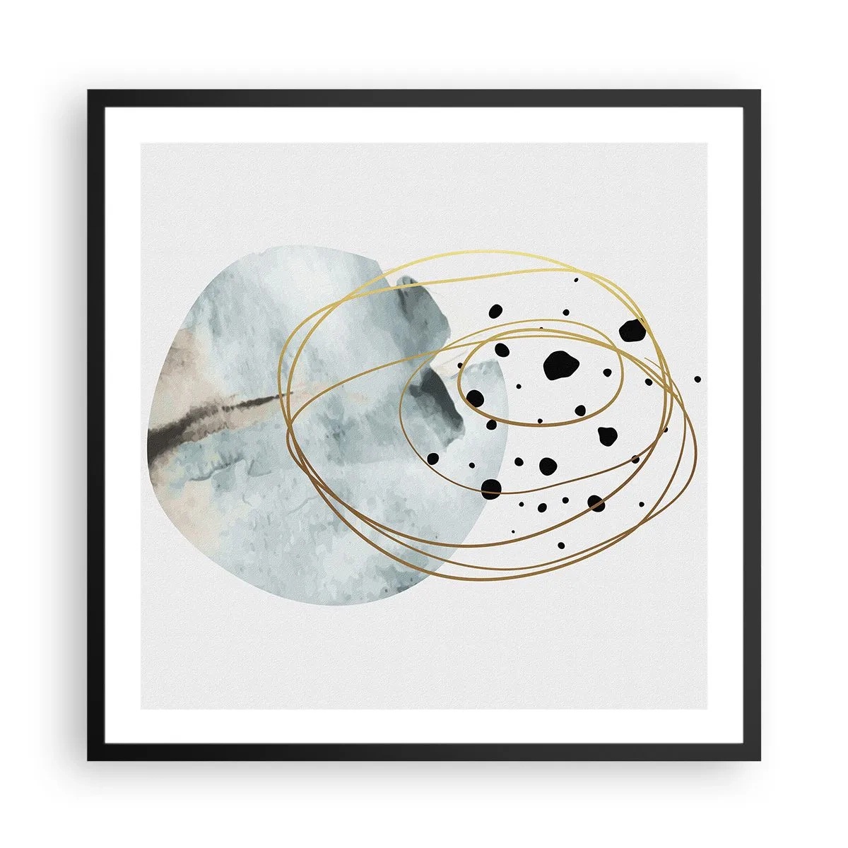 Plagát v čiernom ráme - V objatí priestoru - 60x60 cm