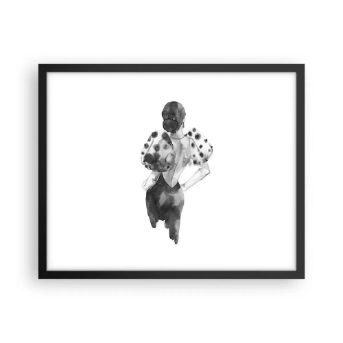 Plagát v čiernom ráme - Prešla hneď vedľa - 50x40 cm