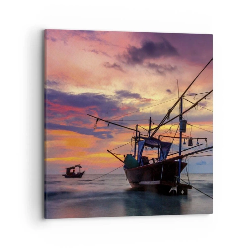 Obraz na plátne - Exotický večer - 70x70 cm