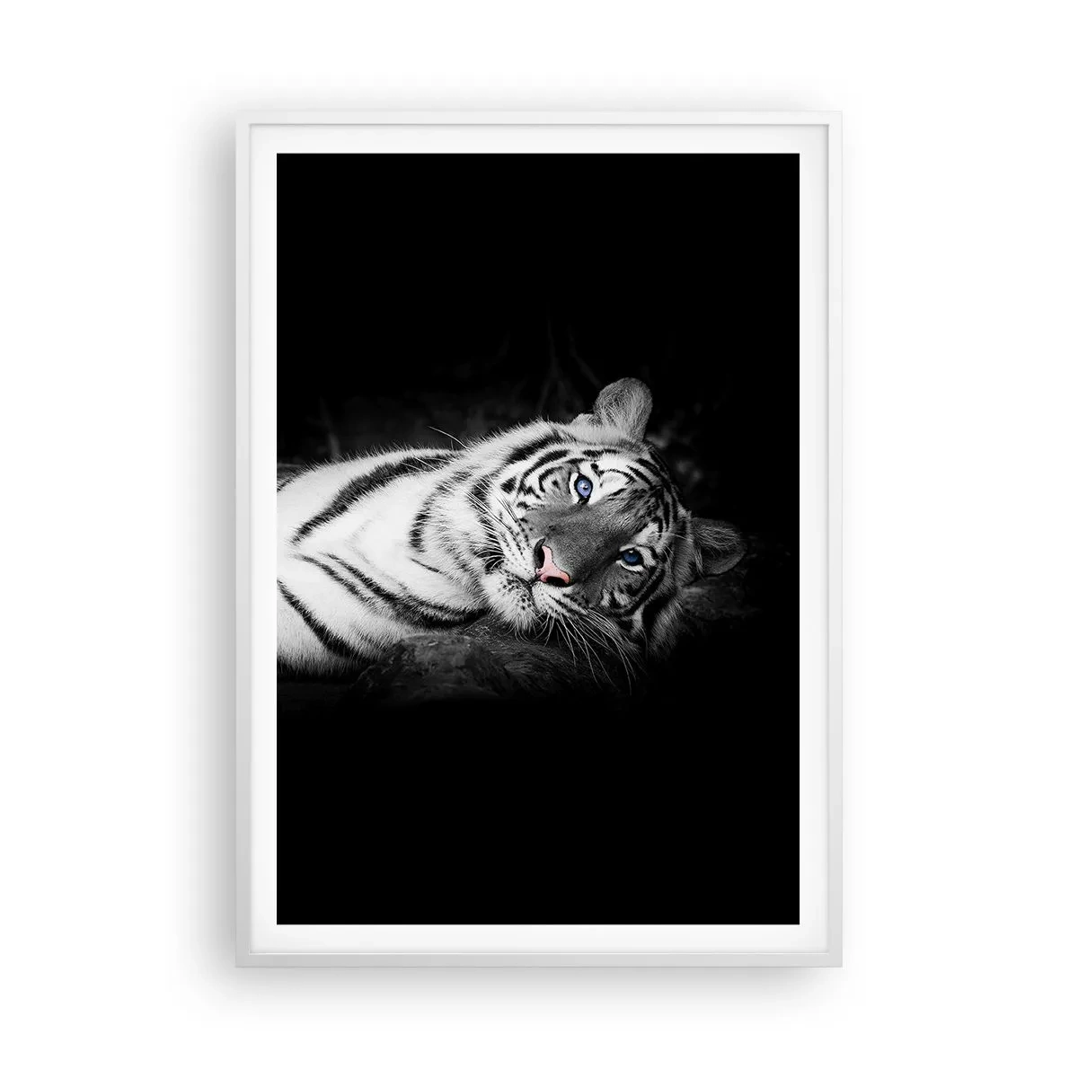 Plagát v bielom ráme - Divočina a pokoj - 70x100 cm