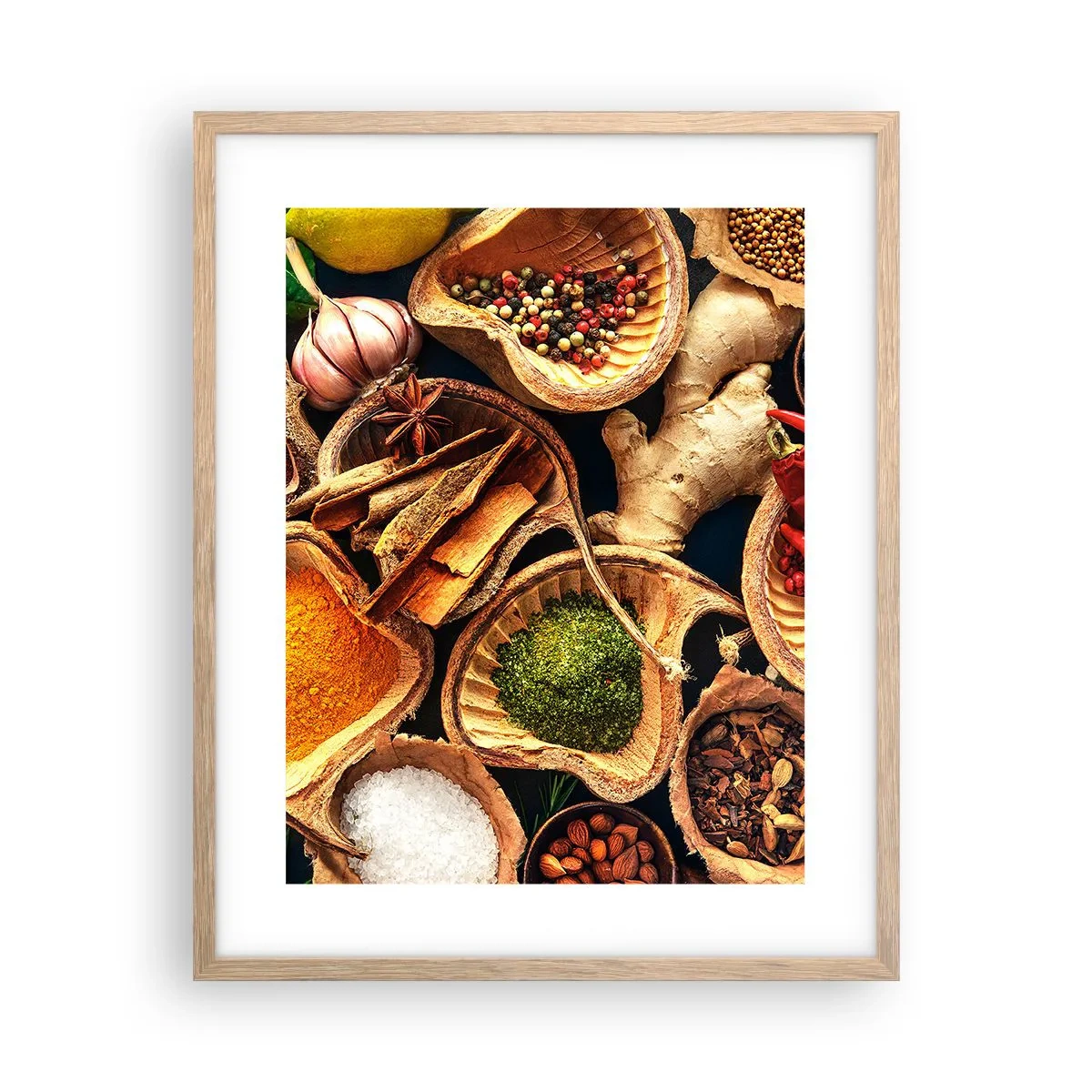 Plagát v ráme zo svetlého duba - Vezmi si, čo chceš - 40x50 cm