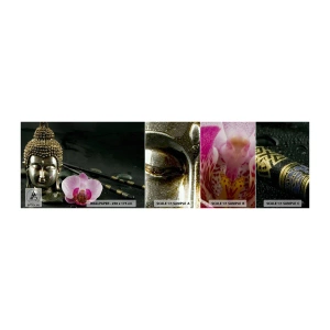 Vzorka samolepiacej fototapety Deluxe Sticker - Súlad múdrosti a krásy - Budha, Náboženstvo, Viera - 100x30 cm