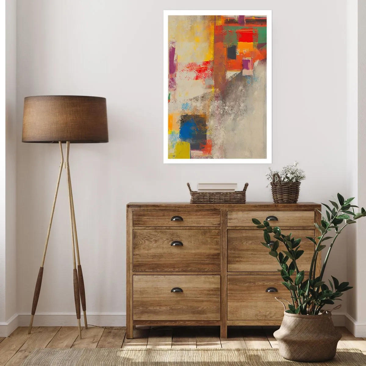 Plagát - Geometria farieb - 61x91 cm
