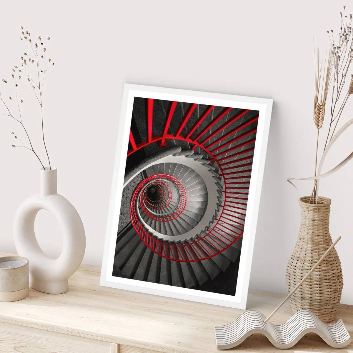 Plagát v bielom ráme - Architektonické hry - 61x91 cm