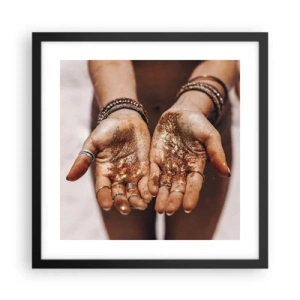 Plagát v čiernom ráme - Darček pre teba - 40x40 cm