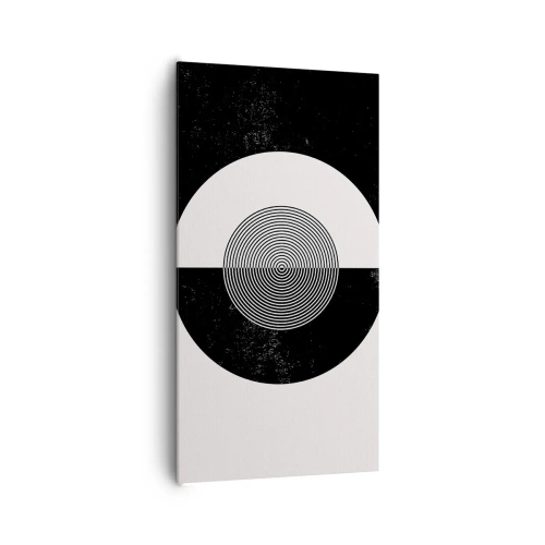 Obraz na plátne - Harmónia v čiernej a bielej - 65x120 cm