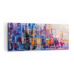 Obraz na plátne - Radostná metropola - 100x40 cm