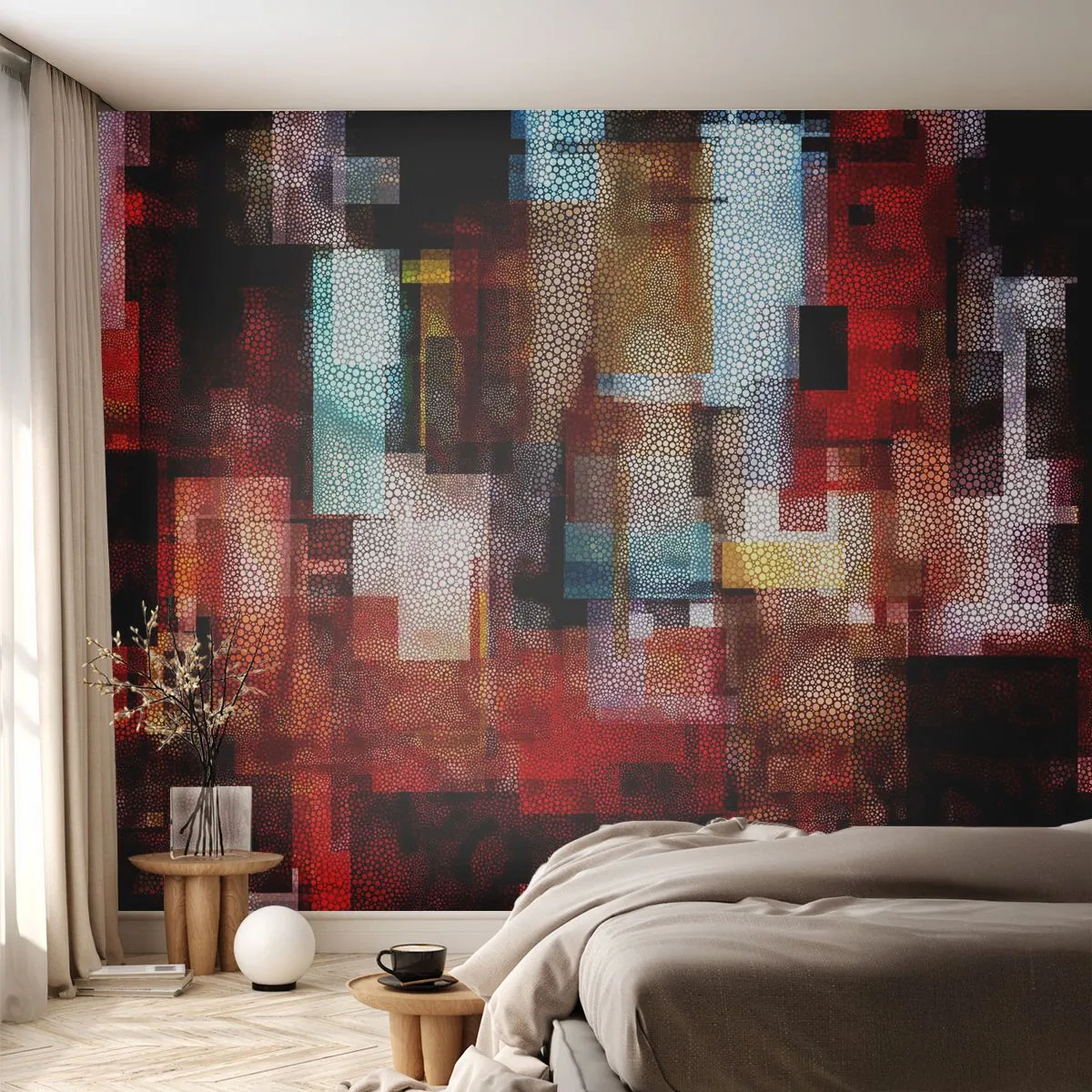 Samolepiaca Fototapeta Deluxe Sticker - Chaos a zmätok - Abstrakcia, Kus, Maľovanie - 250x175 cm