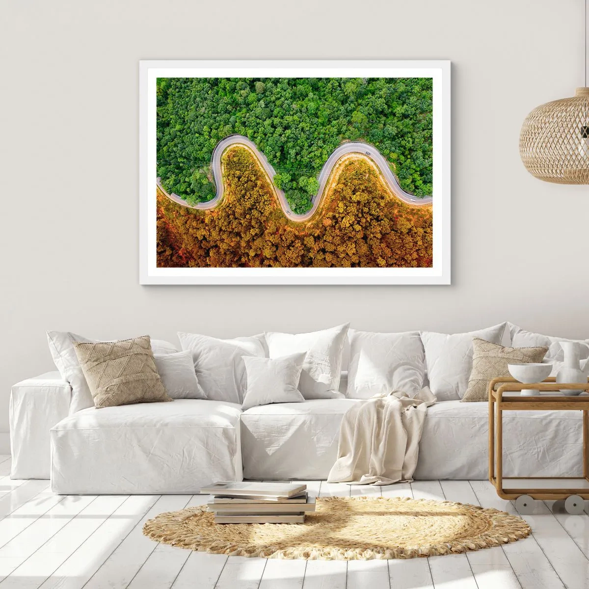 Plagát v bielom ráme - Hranice a prelomy - 100x70 cm