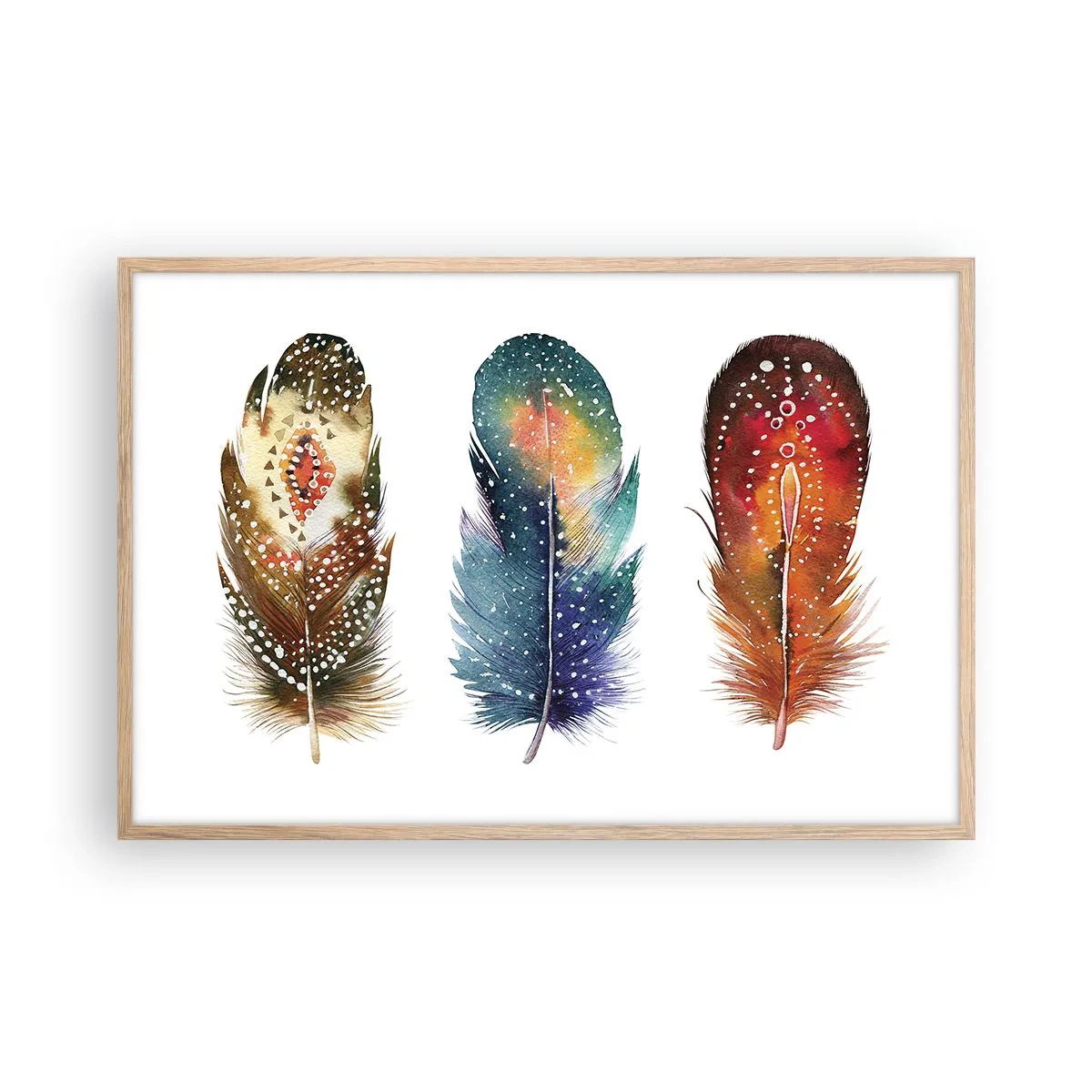 Plagát v ráme zo svetlého duba - Rituály, obrady, tajomstvá - 91x61 cm