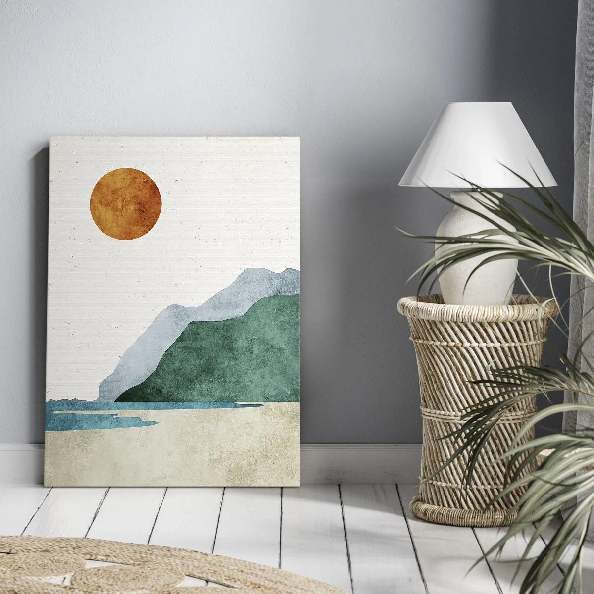 Obraz na plátne - Jednoducho ideálna krajina - 45x80 cm