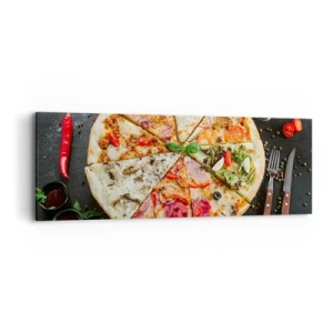 Obraz na plátne - Vejár chutí - 90x30 cm