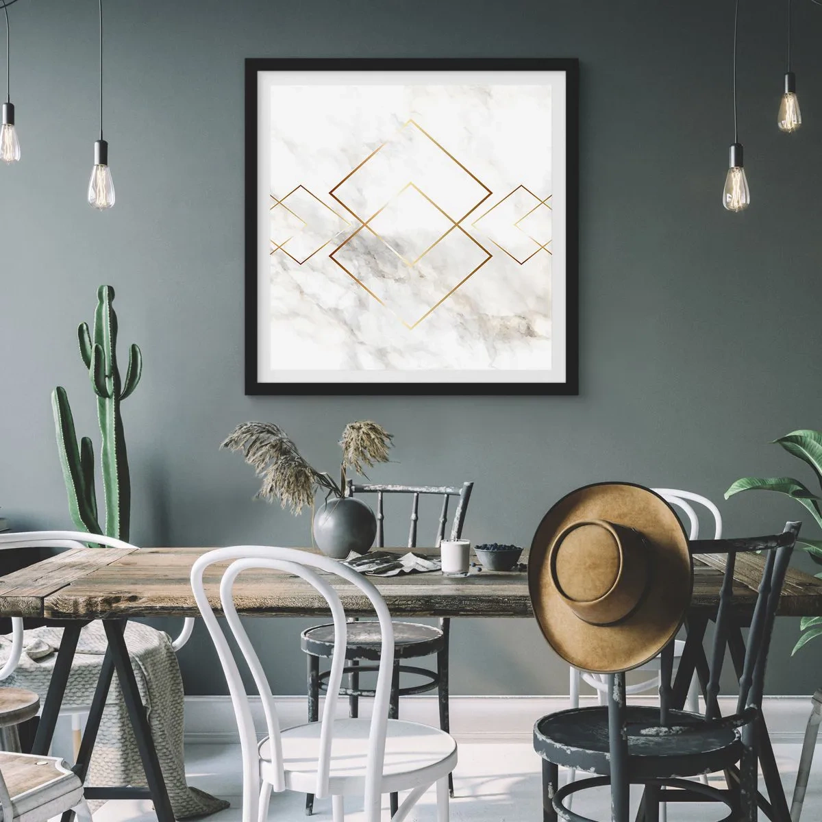 Plagát v čiernom ráme - Pohľad na nekonečno - 60x60 cm