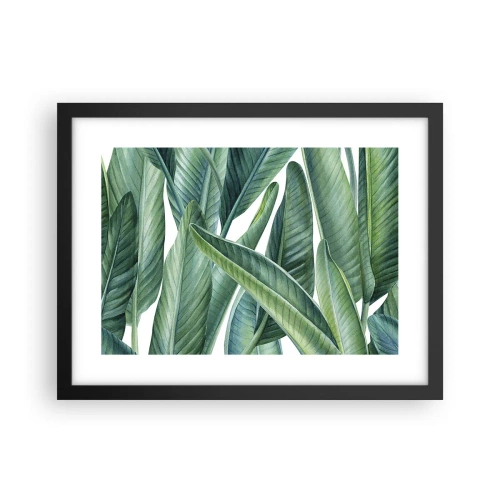 Plagát v čiernom ráme - Proste zelená - 40x30 cm