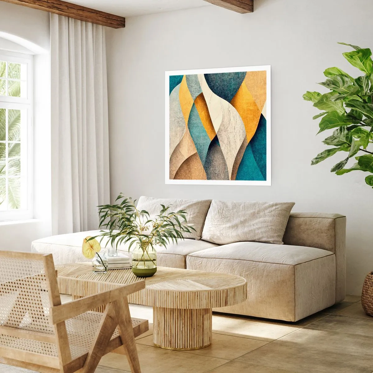 Plagát - Rytmus a vlnenie - 60x60 cm