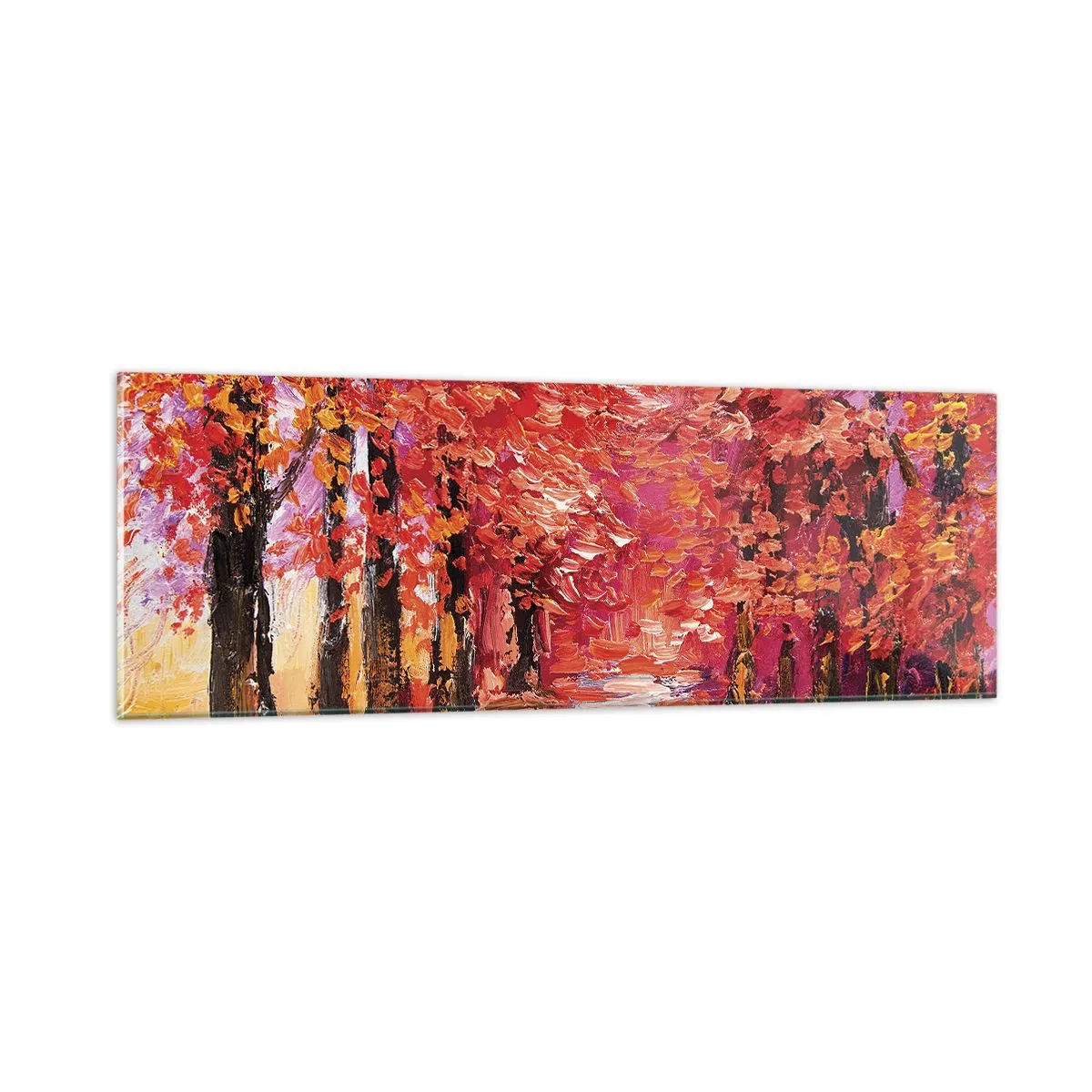 Obraz na skle - Jesenná impresia - 90x30 cm