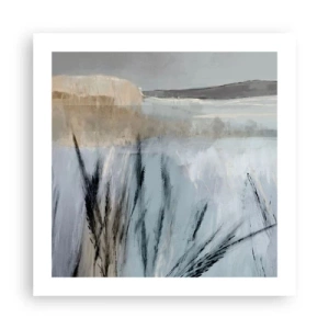 Plagát - Zimné polia - 50x50 cm
