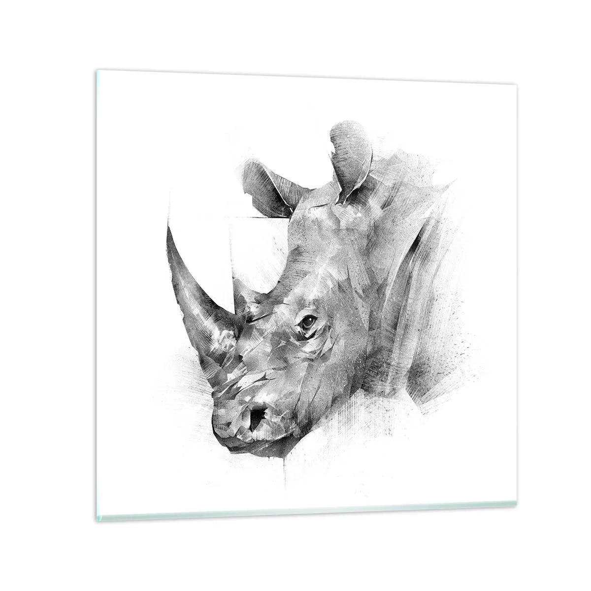 Obraz na skle - Africký portrét - 50x50 cm