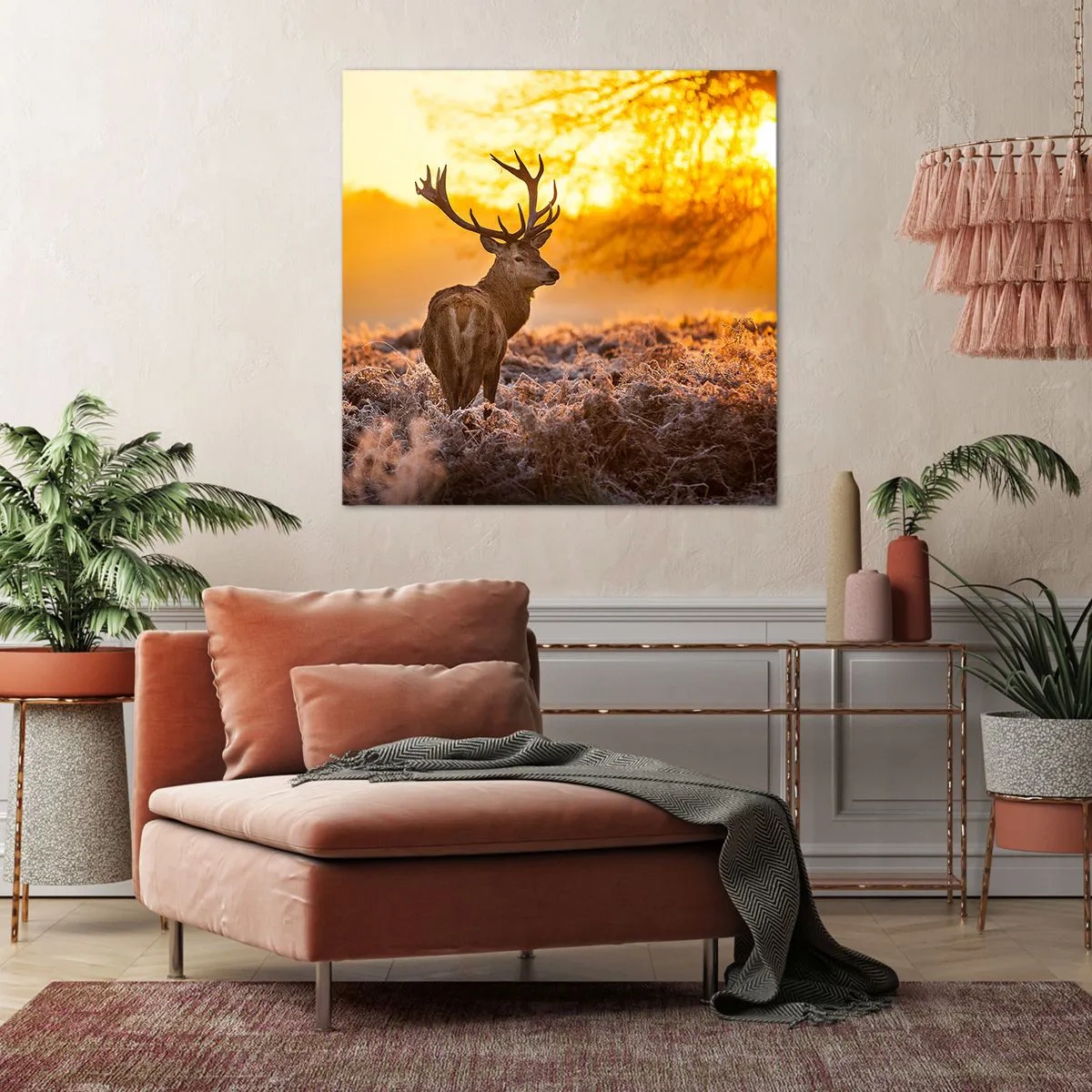 Obraz na plátne - Kráľ jesenného lesa - 50x50 cm