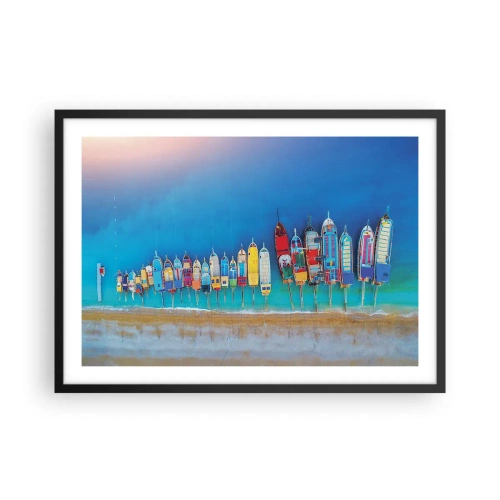 Plagát v čiernom ráme - Z vtáčej perspektívy - 70x50 cm