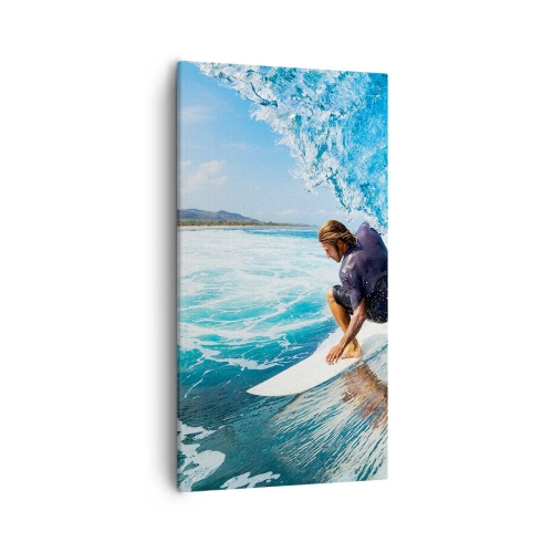 Obraz na plátne - Tancujúci s vlnami - 55x100 cm