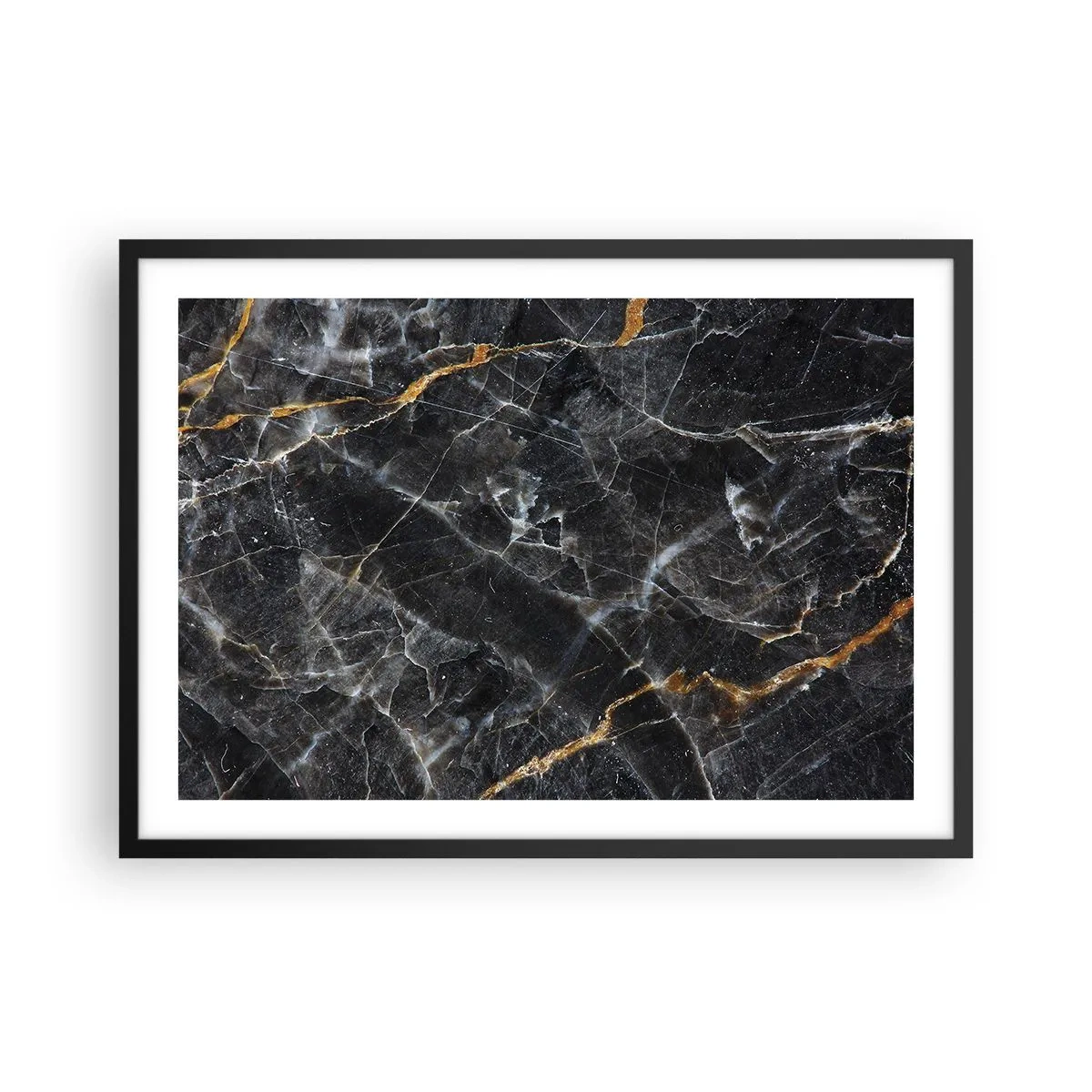 Plagát v čiernom ráme - Vnútorný život kameňa - 70x50 cm