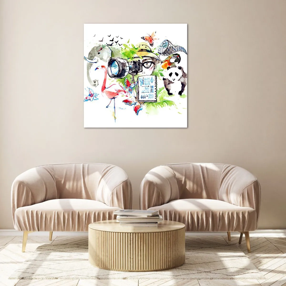 Obraz na skle - Objektívom cestovateľa - 60x60 cm