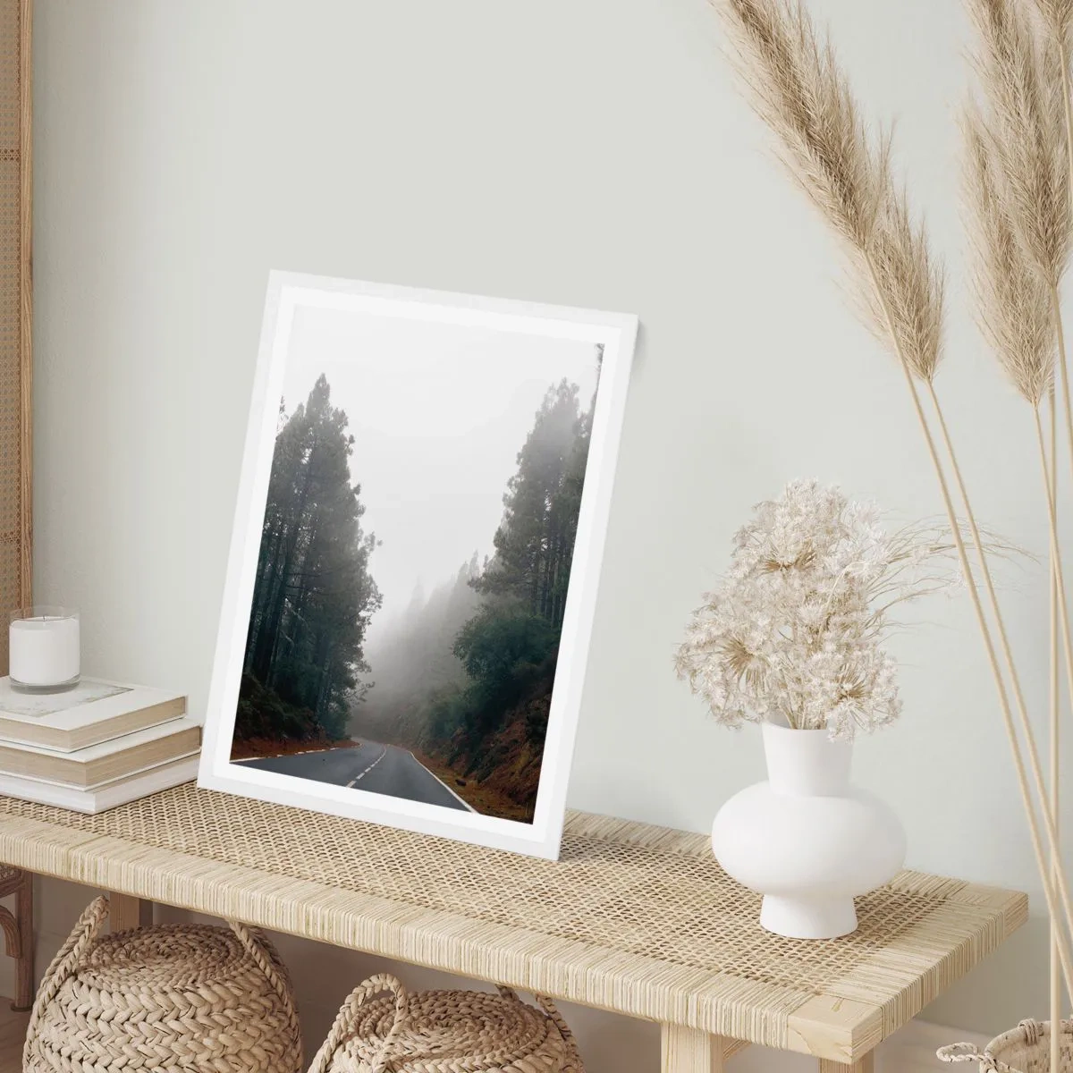 Plagát v bielom ráme - Príbeh kúzelného lesa - 61x91 cm